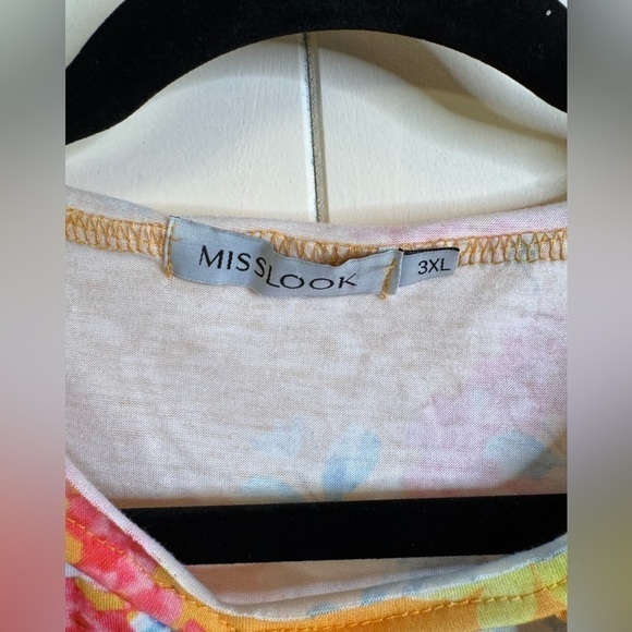 MISSLOOK Floral Blouse 3XL - Picture 3 of 5